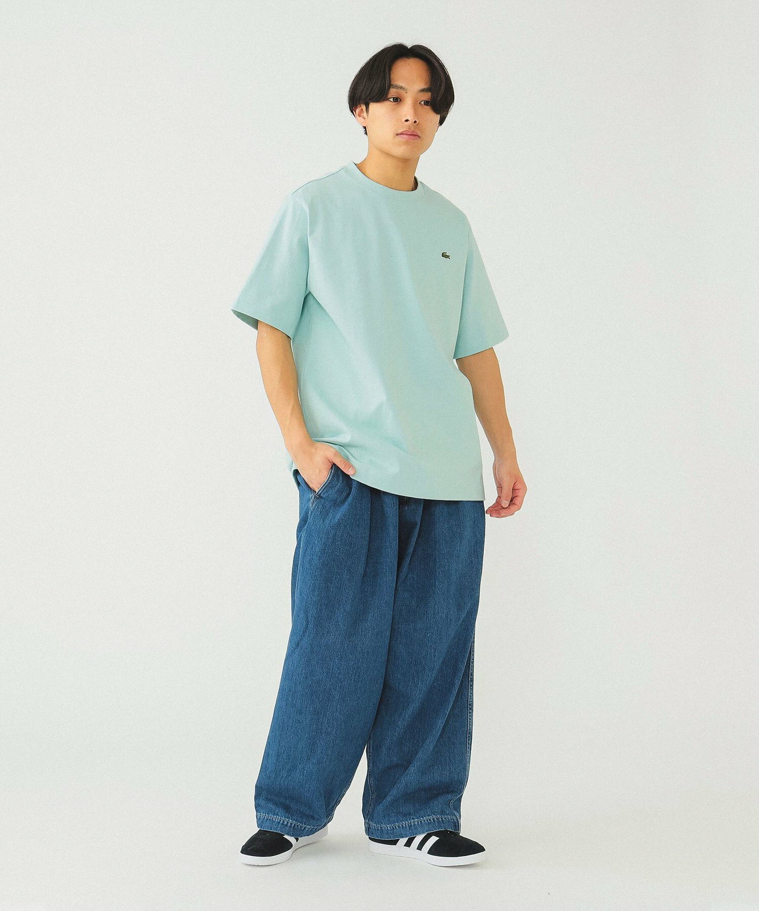 LACOSTE for BEAMS / 別注 ロゴ  Tシャツ